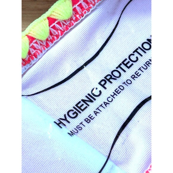 New Popvil Womens Colorblock Swimsuit Bottom Size XL Yellow Pink 1193H2 - Picture 9 of 12